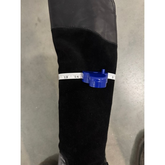 Marc Fisher Over Knee Riding Boots Editer Women's Size 9 Black Leather Worn Once - Picture 14 of 16